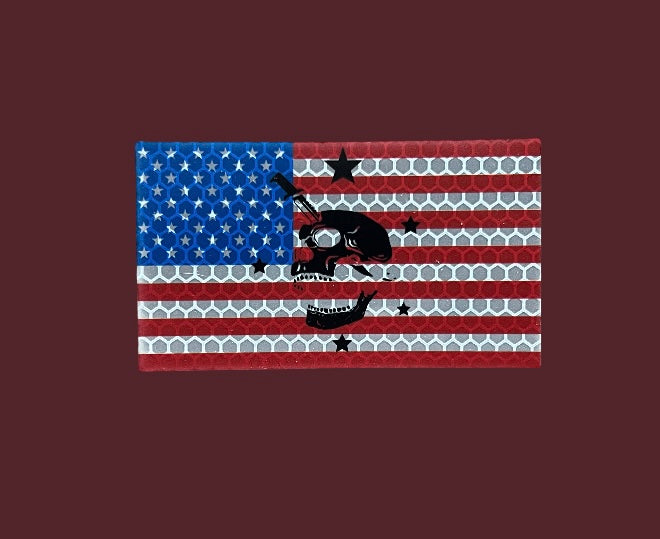 FORWARD Fractured Reflective American Flag Patch