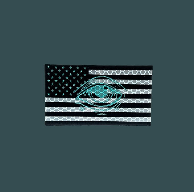 FORWARD Baja Blast Conflict Observer Reflective American Flag Patch